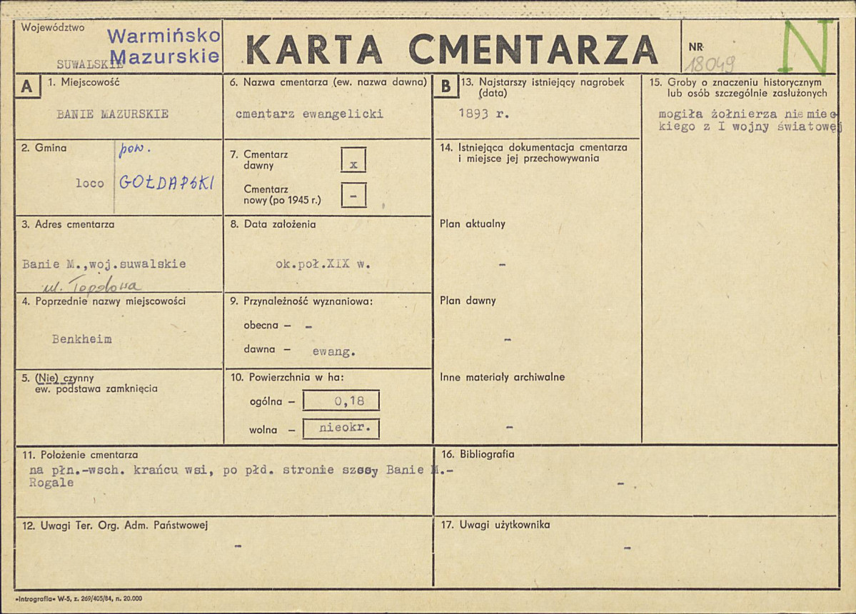 Karta cmentarza, skan nr 1