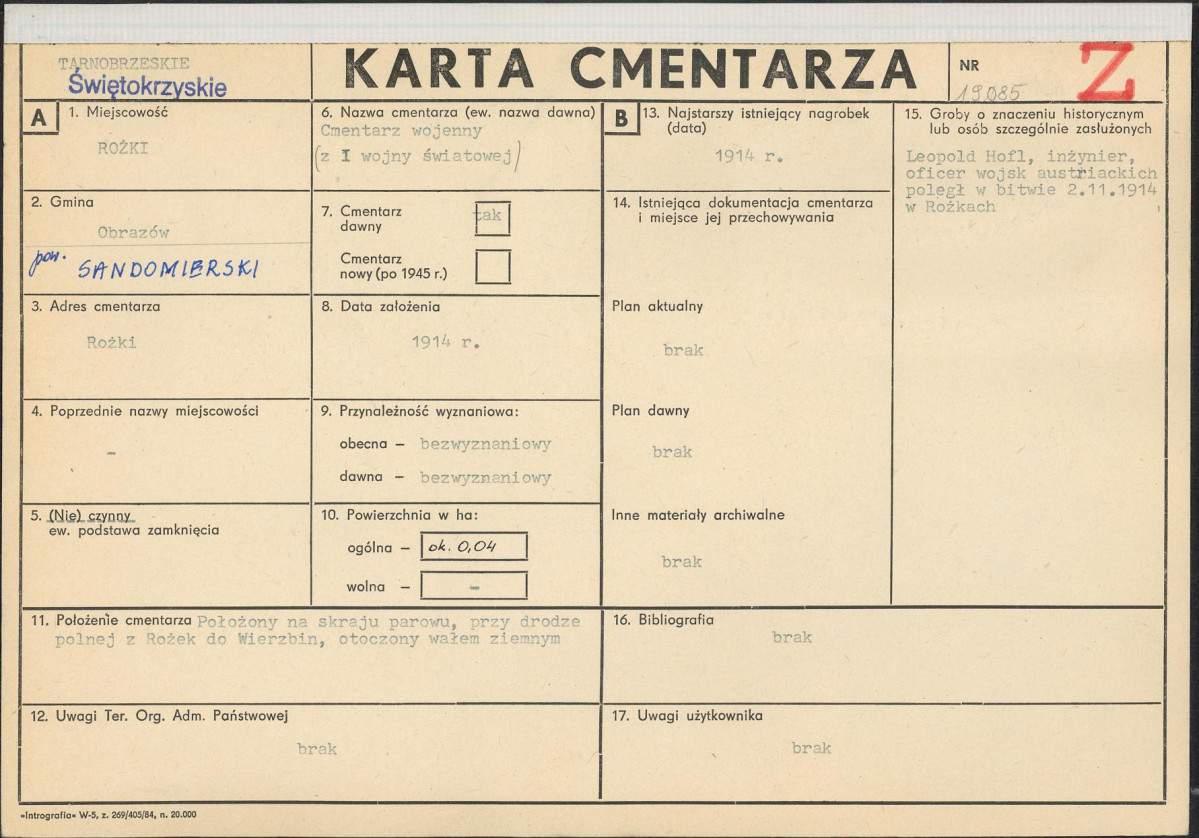 Karta cmentarza, skan nr 1