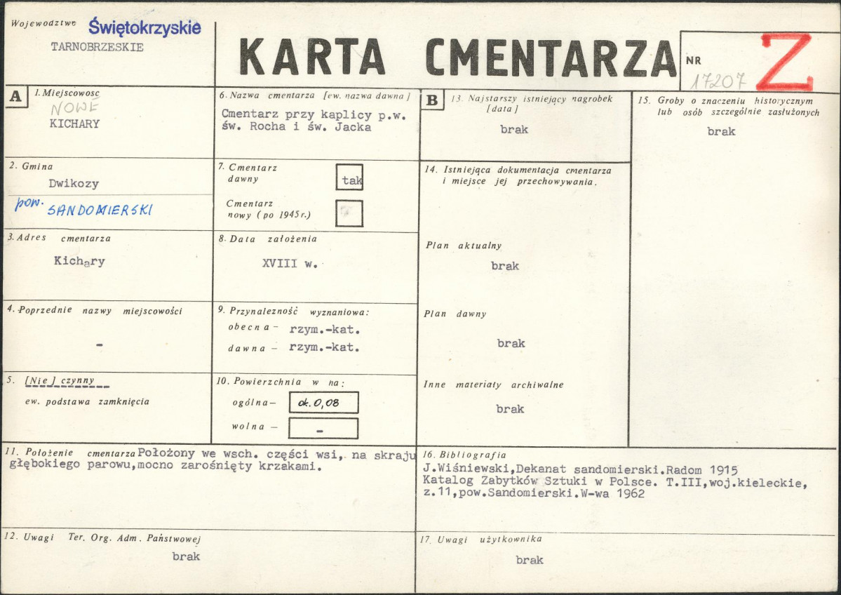 Karta cmentarza, skan nr 1