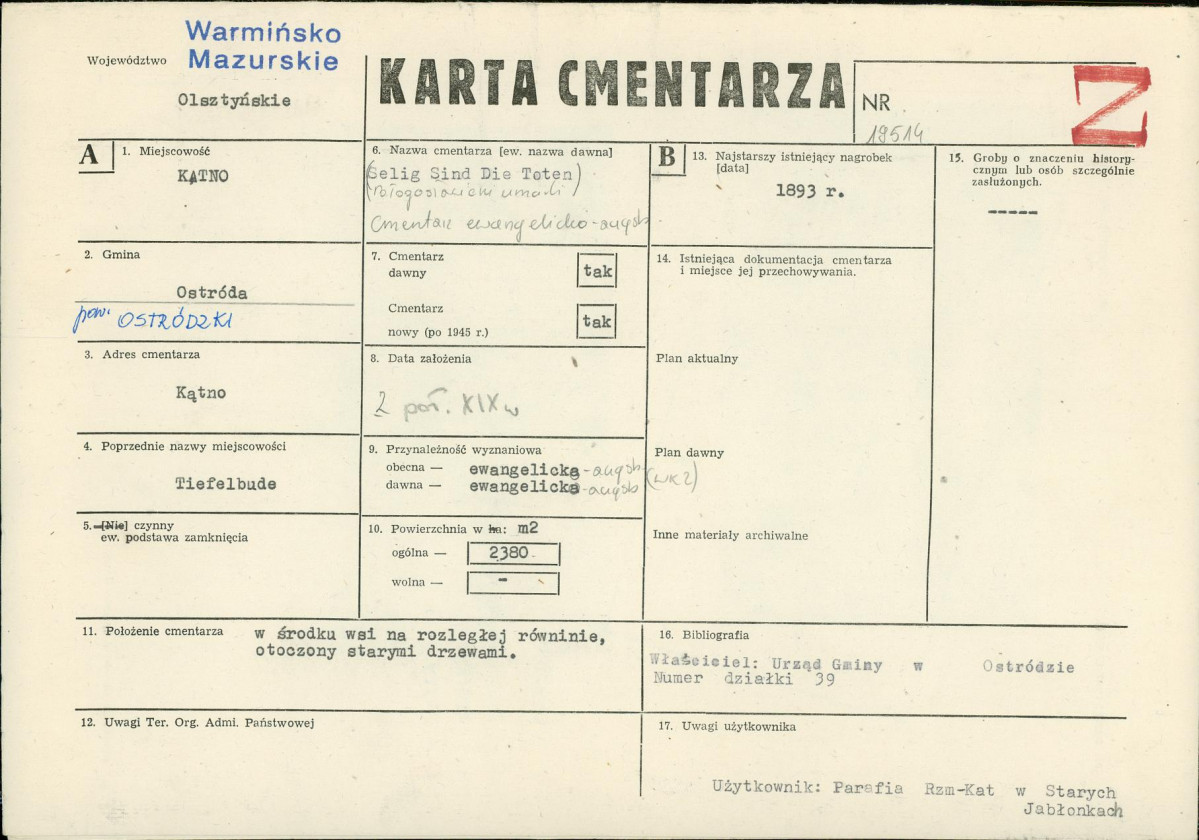 Karta cmentarza, skan nr 1