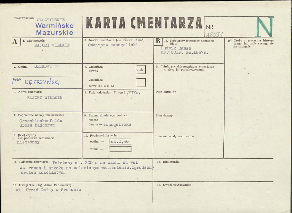 Karta cmentarza, skan nr 1