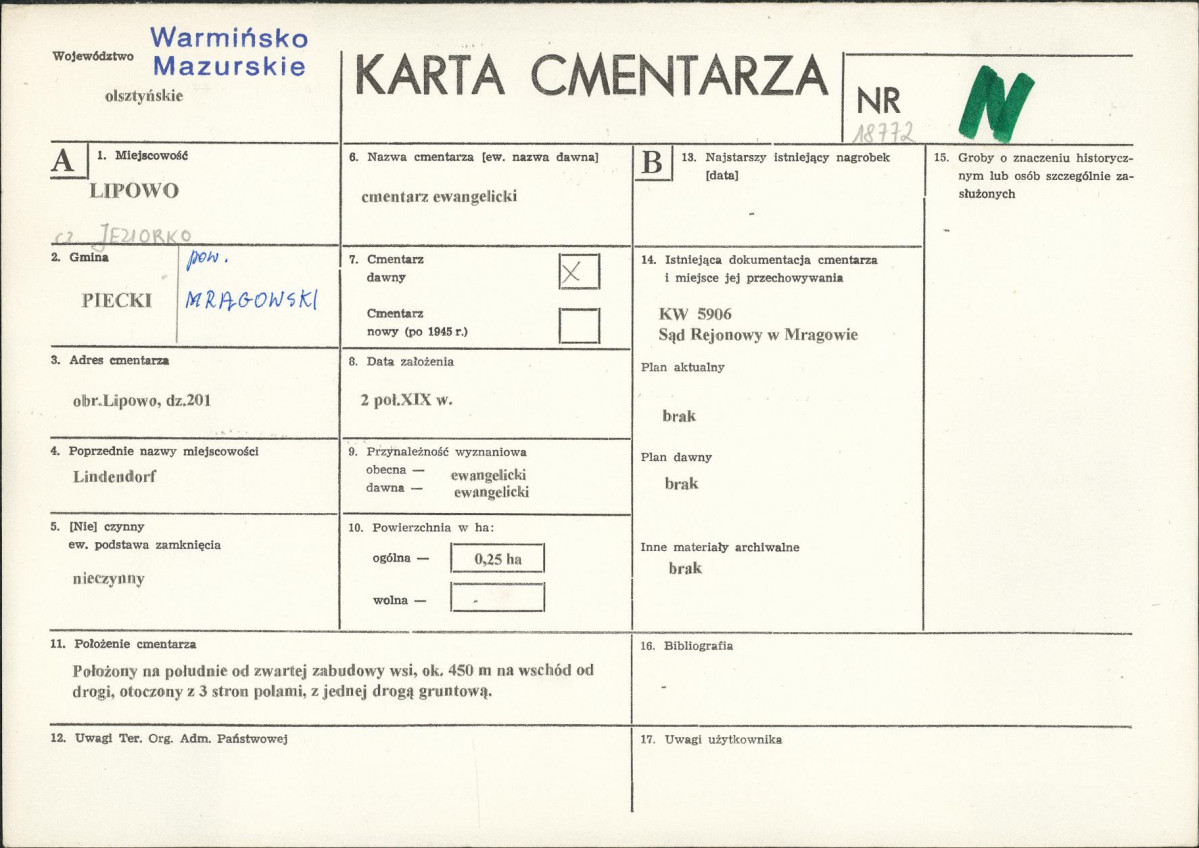 Karta cmentarza, skan nr 1