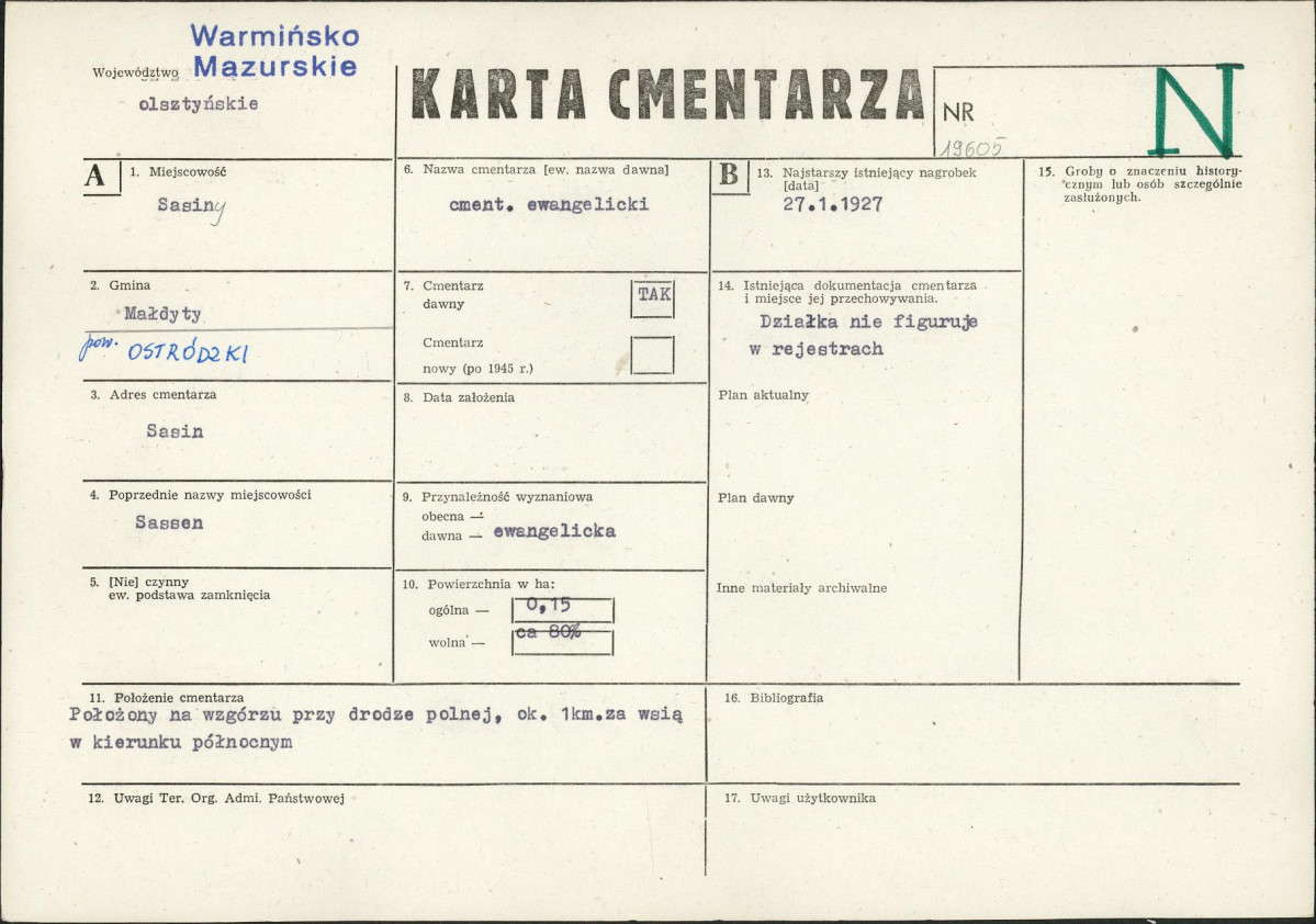 Karta cmentarza, skan nr 1