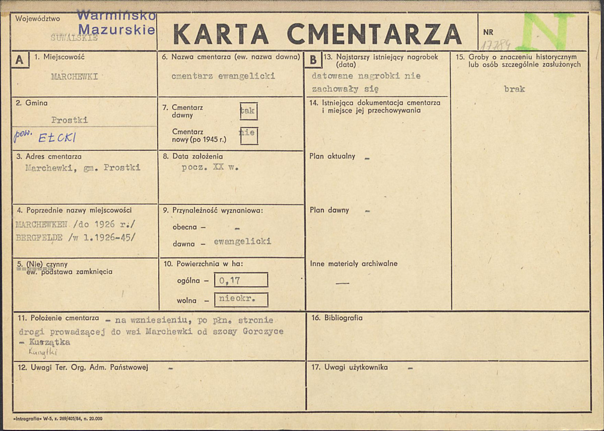 Karta cmentarza, skan nr 1