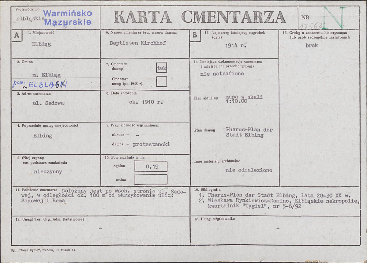 Karta cmentarza, skan nr 1