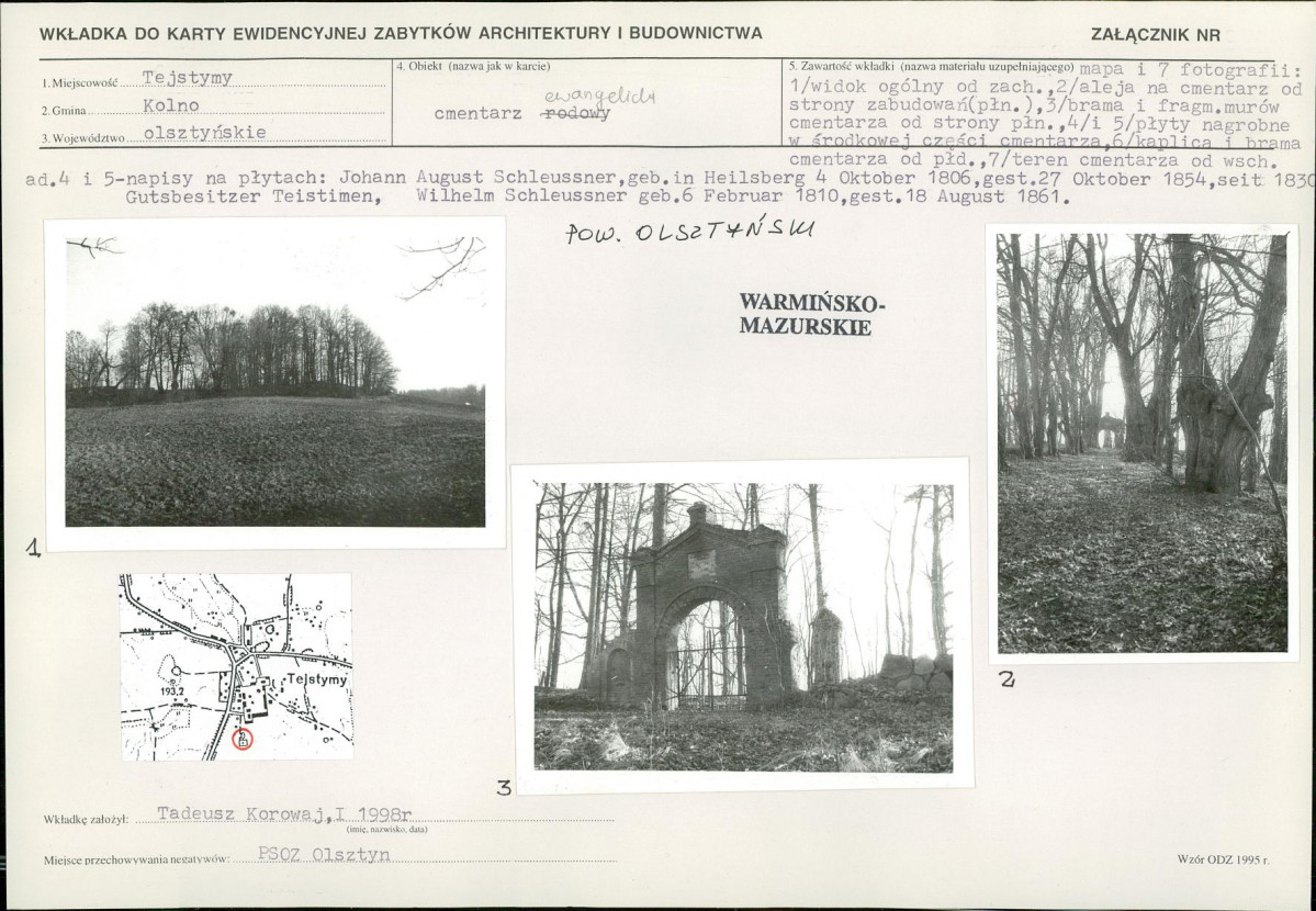 Karta cmentarza, skan nr 5