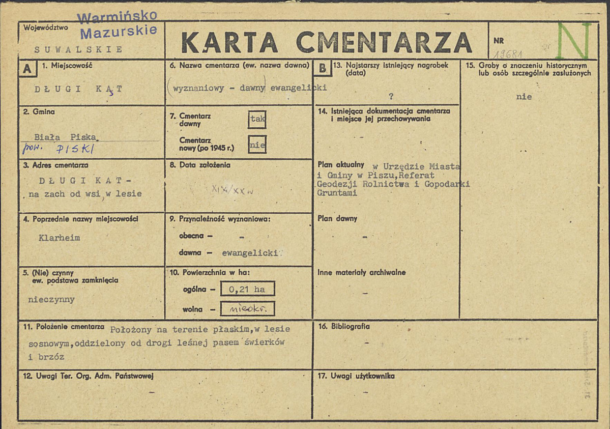 Karta cmentarza, skan nr 1