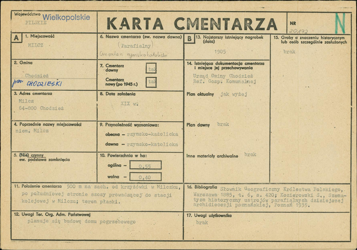 Karta cmentarza, skan nr 1
