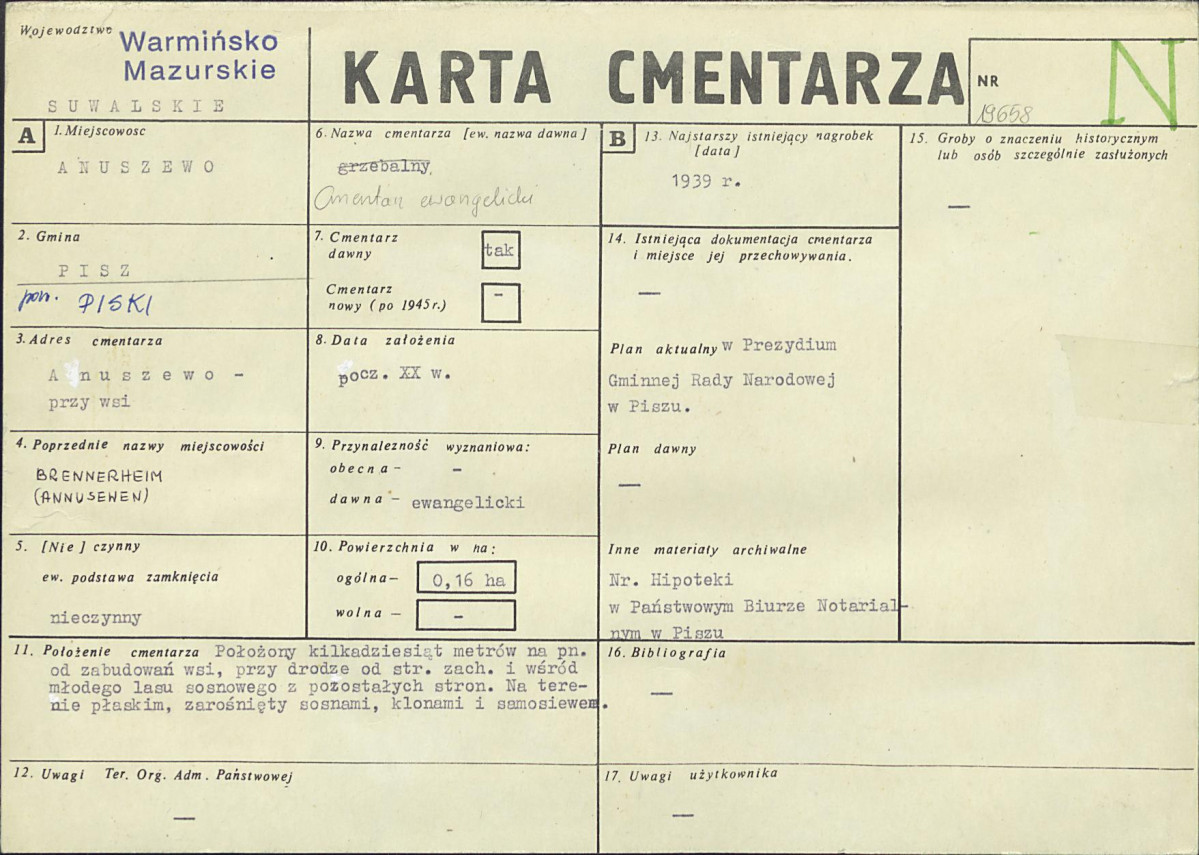 Karta cmentarza, skan nr 1