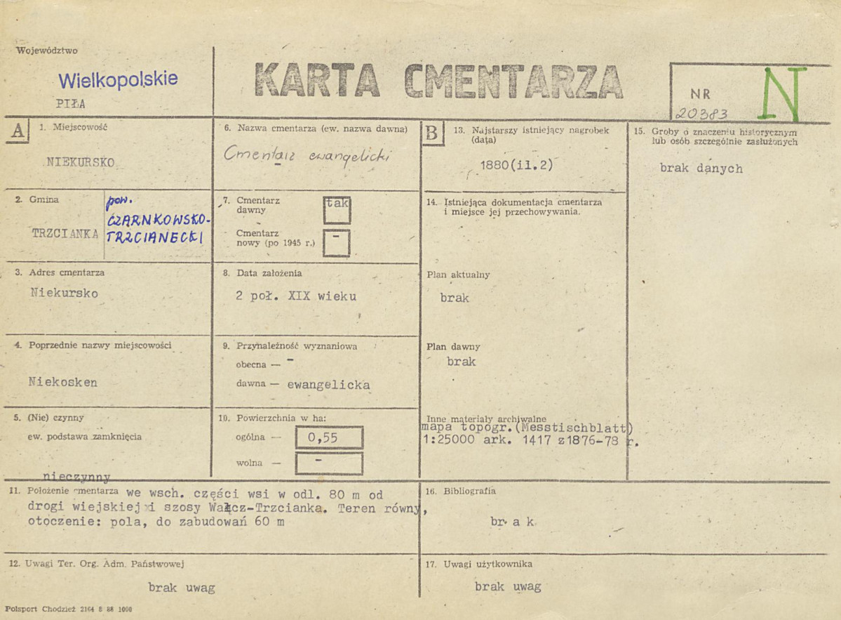 Karta cmentarza, skan nr 1
