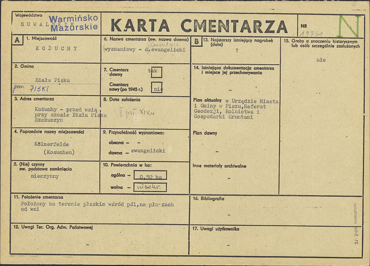 Karta cmentarza, skan nr 1