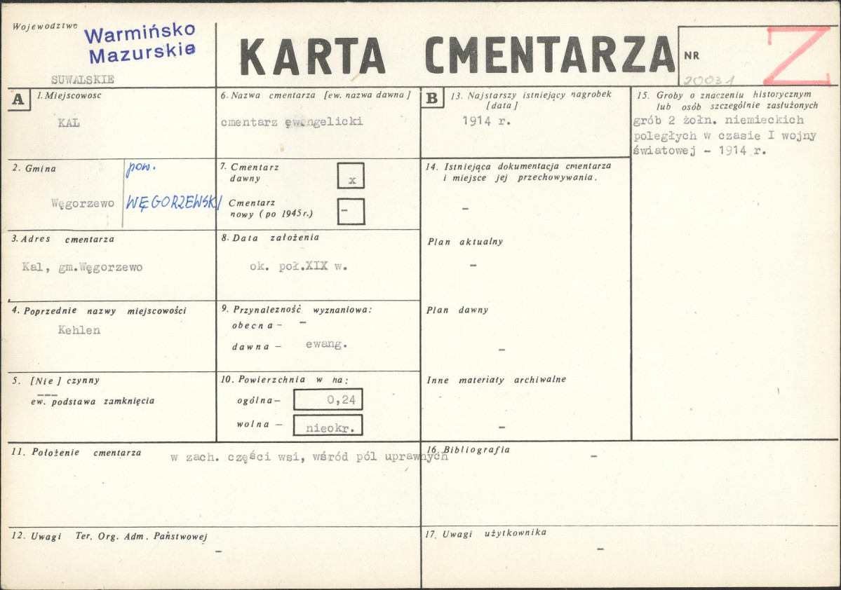 Karta cmentarza, skan nr 1