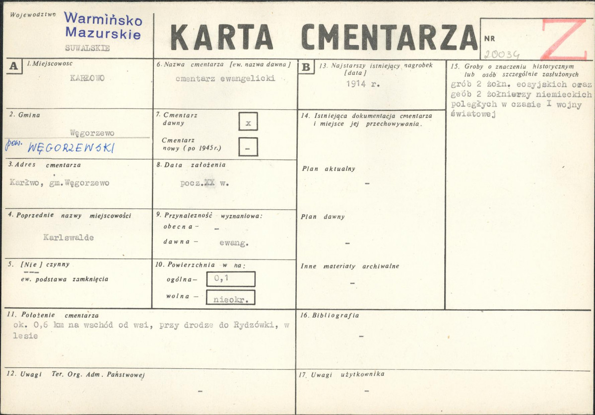 Karta cmentarza, skan nr 1