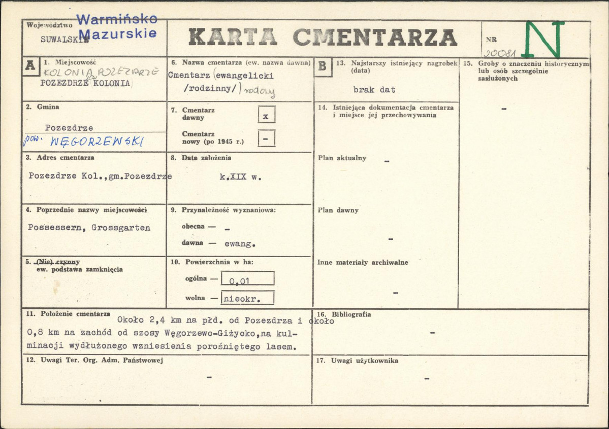 Karta cmentarza, skan nr 1