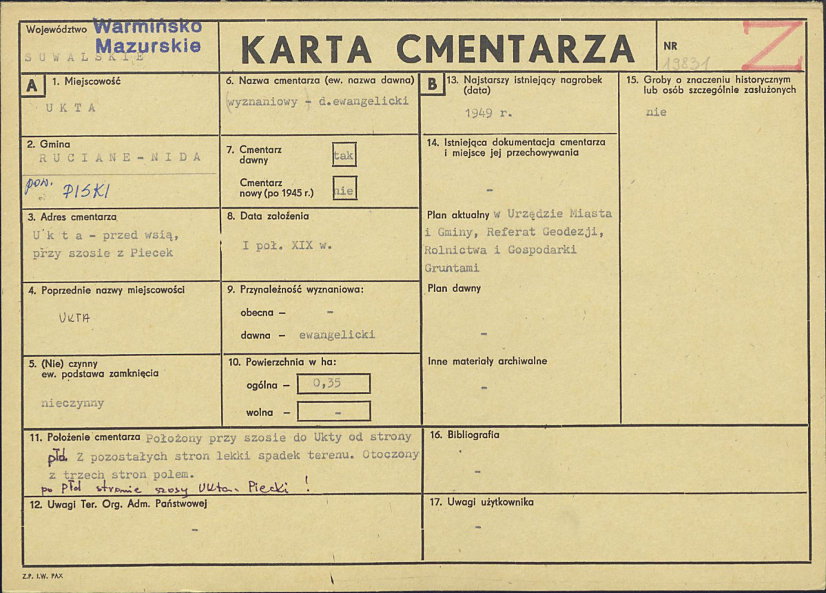 Karta cmentarza, skan nr 1