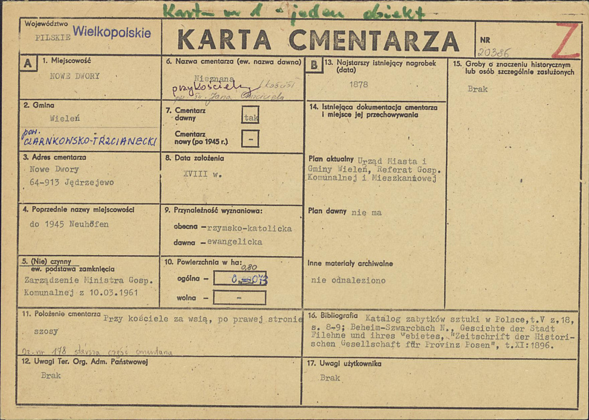Karta cmentarza, skan nr 1