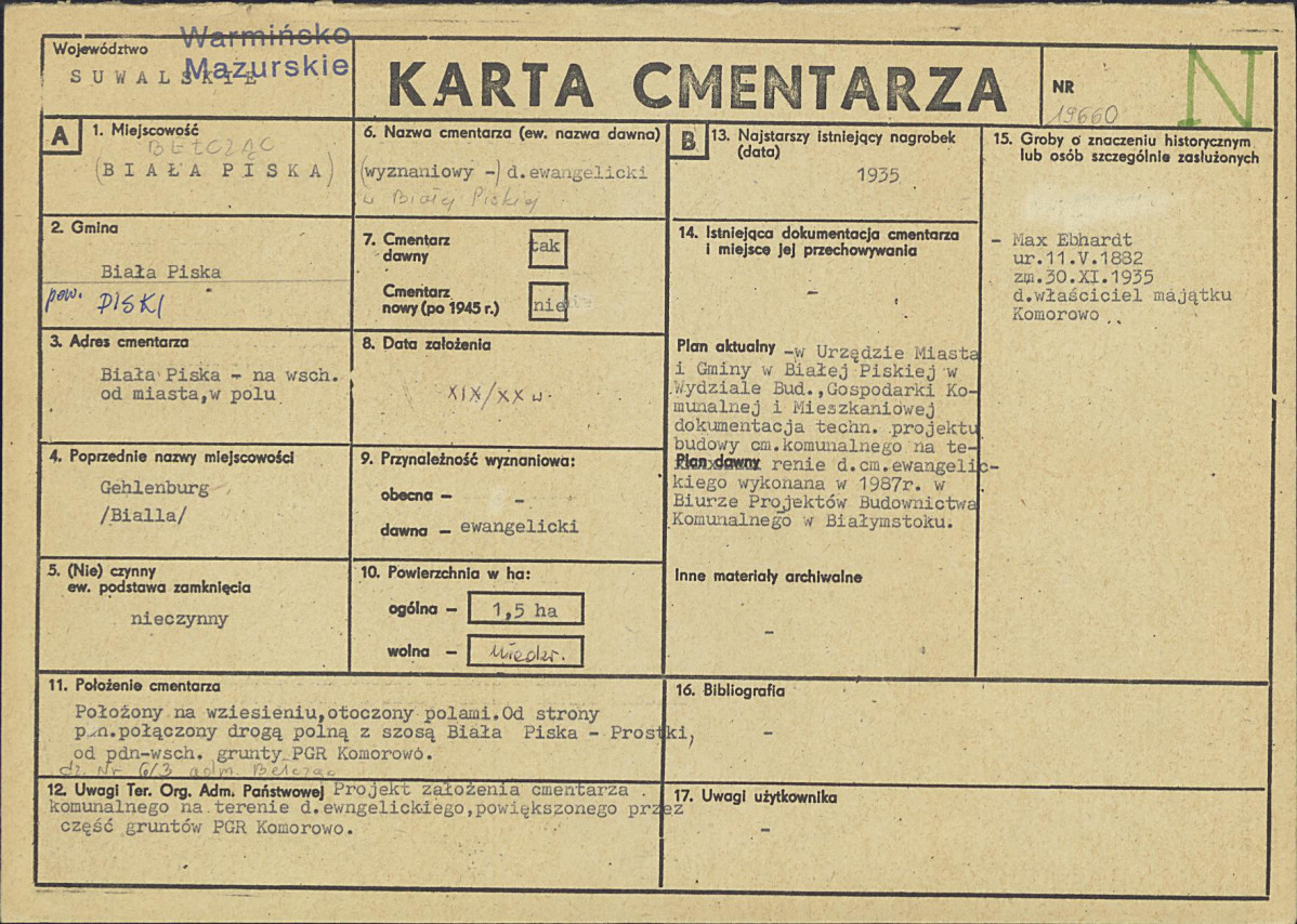 Karta cmentarza, skan nr 1