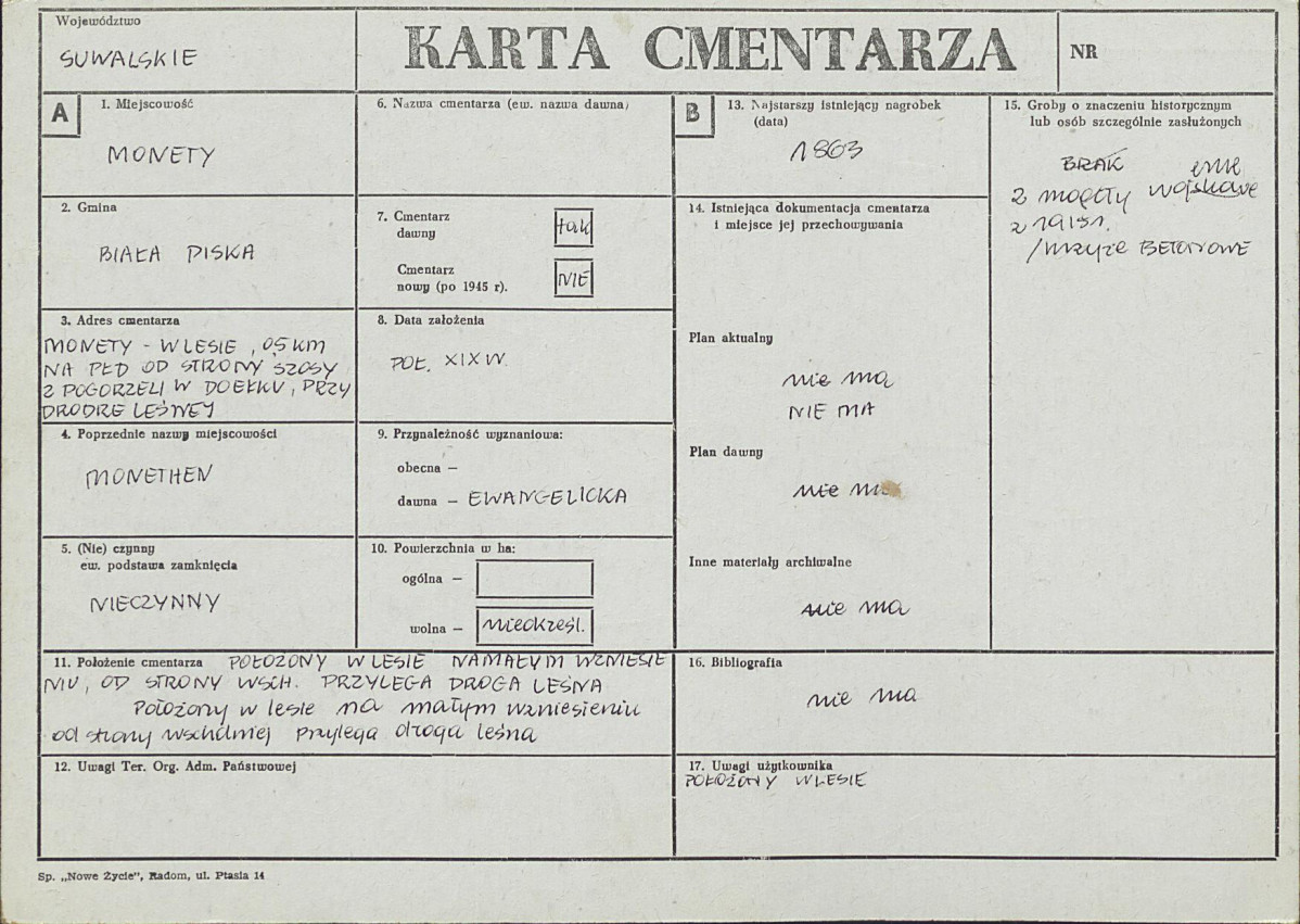 Karta cmentarza, skan nr 6