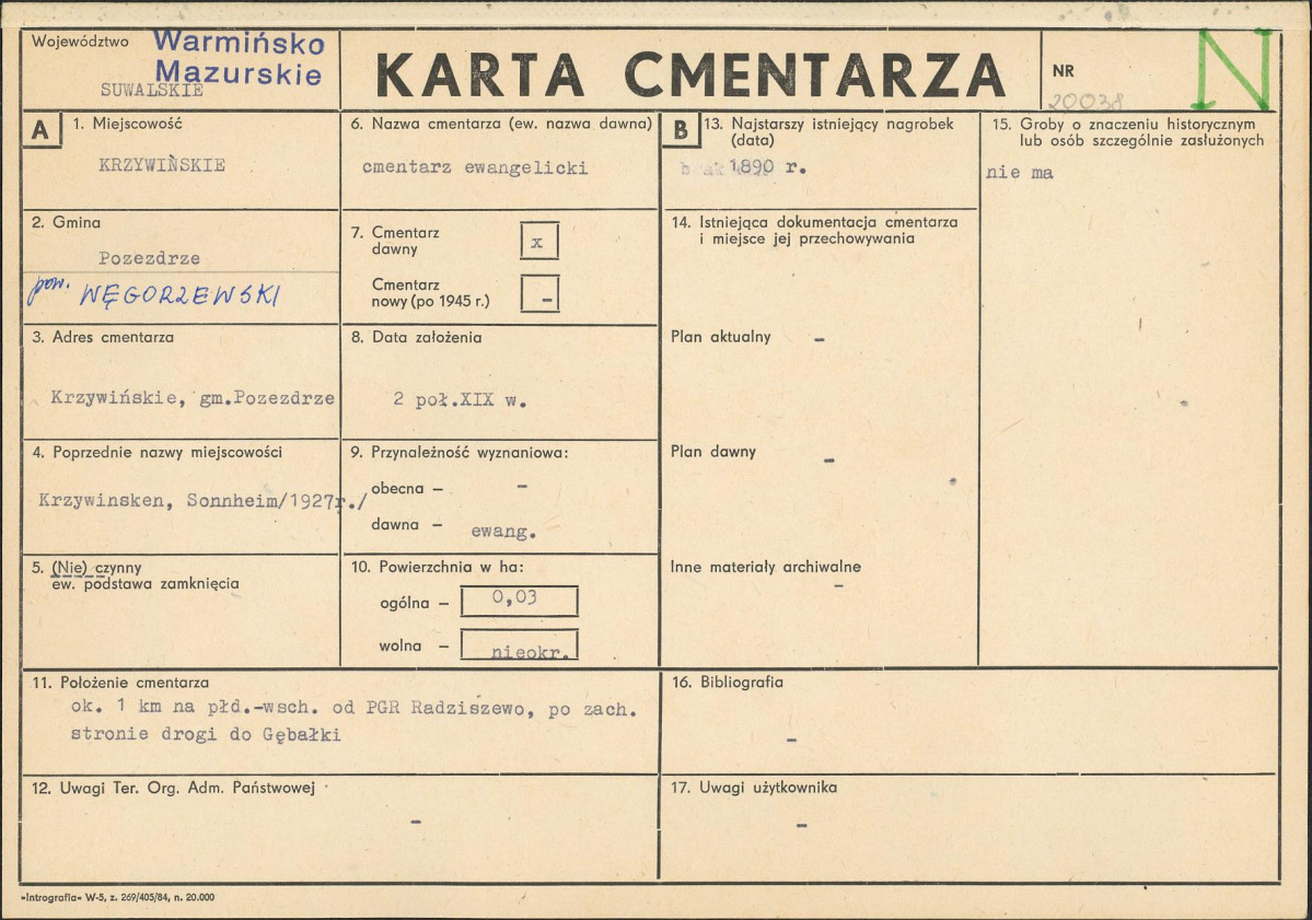 Karta cmentarza, skan nr 1