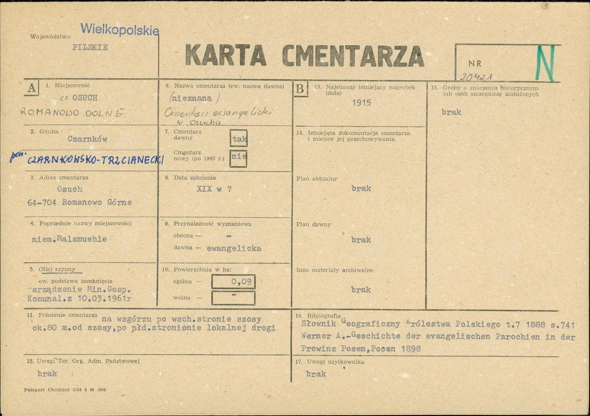 Karta cmentarza, skan nr 1
