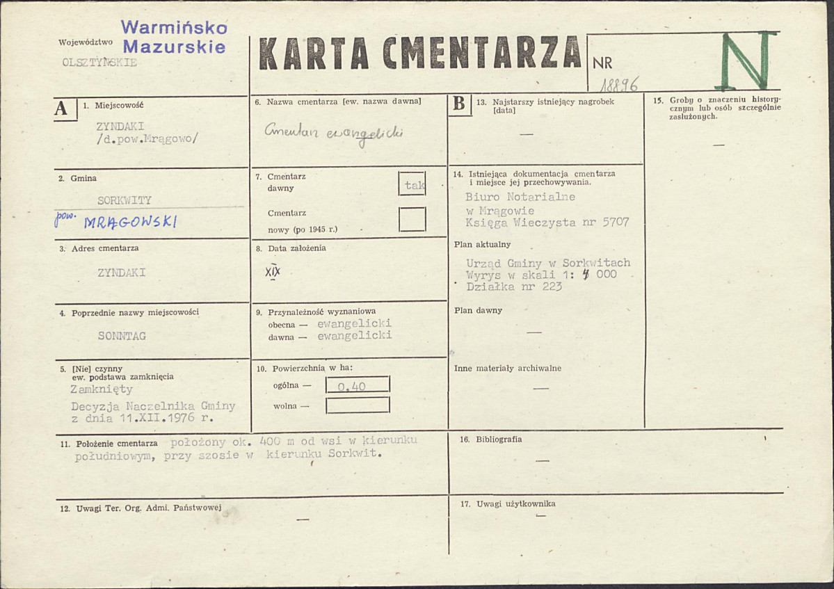 Karta cmentarza, skan nr 1