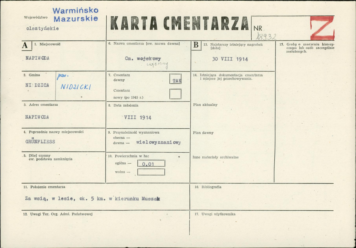 Karta cmentarza, skan nr 1