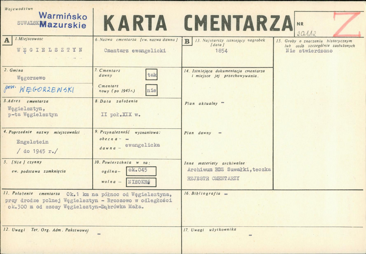 Karta cmentarza, skan nr 1
