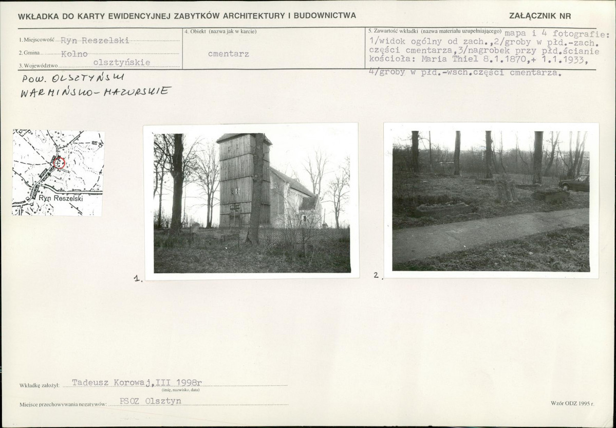 Karta cmentarza, skan nr 5