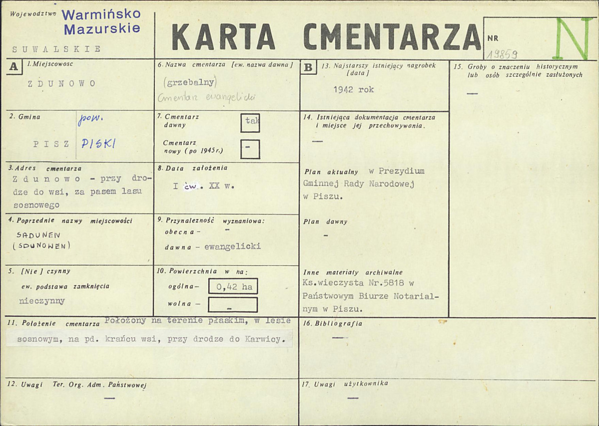 Karta cmentarza, skan nr 1