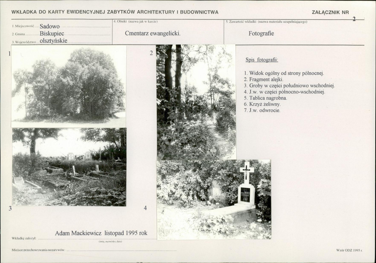 Karta cmentarza, skan nr 6