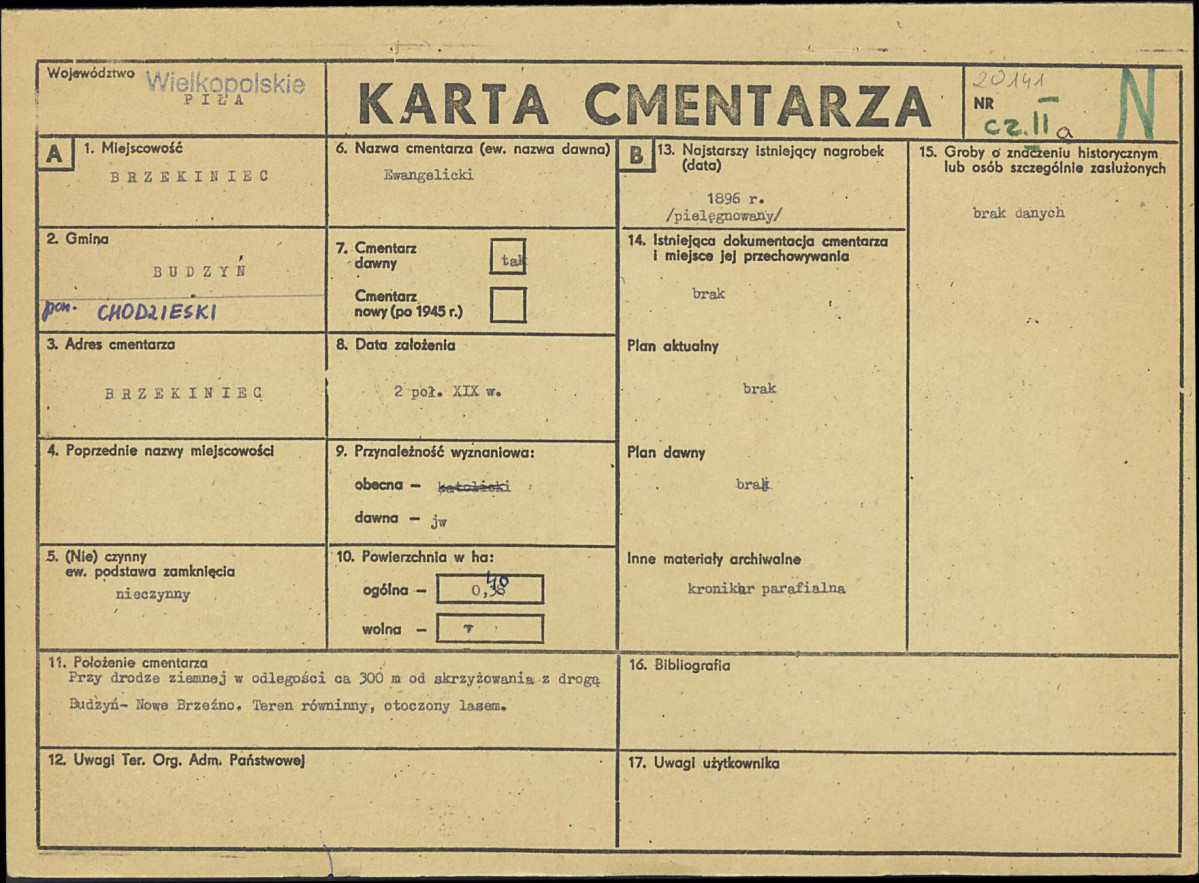 Karta cmentarza, skan nr 1