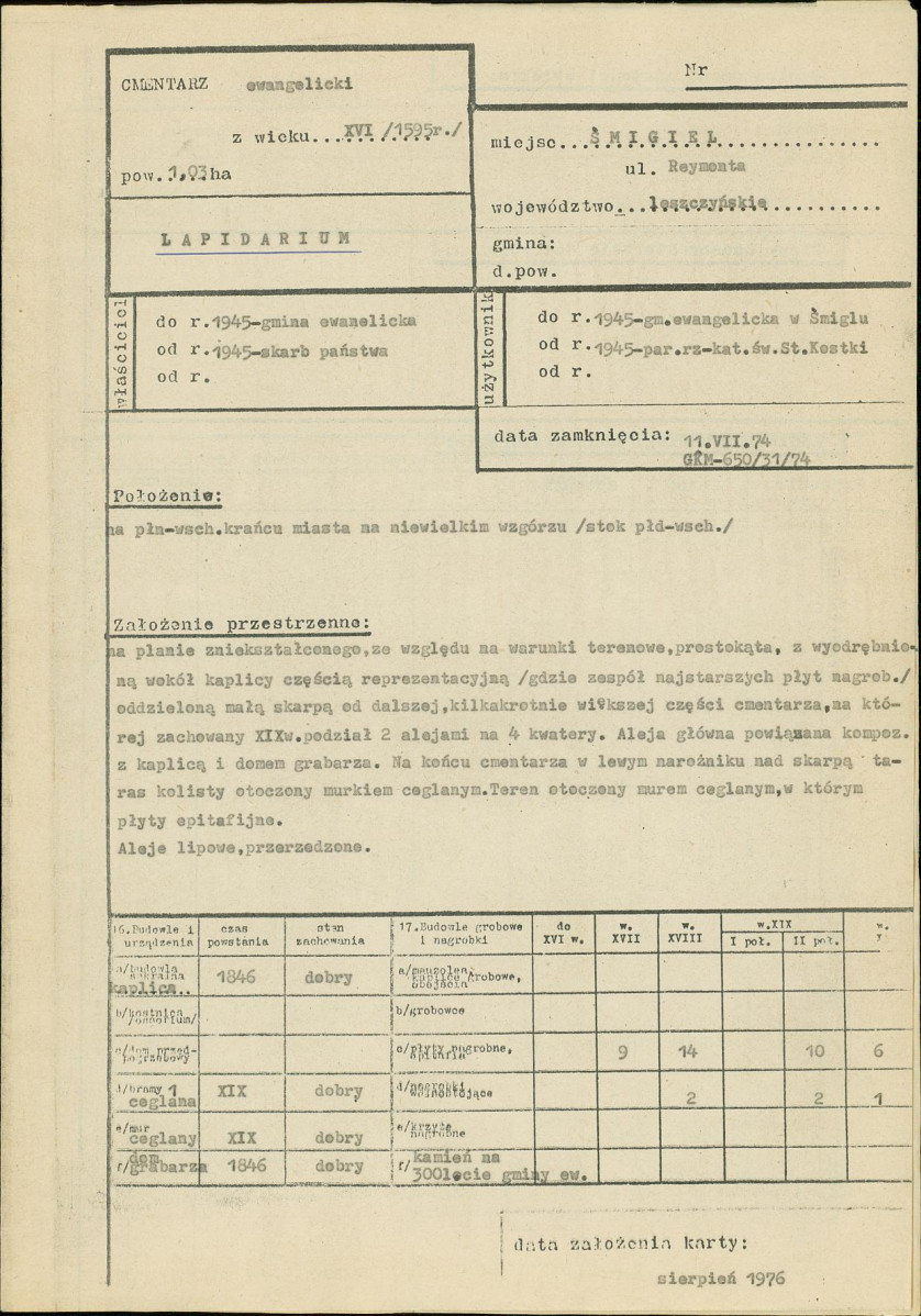 Karta cmentarza, skan nr 5