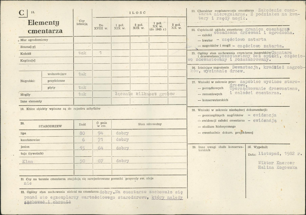 Karta cmentarza, skan nr 2