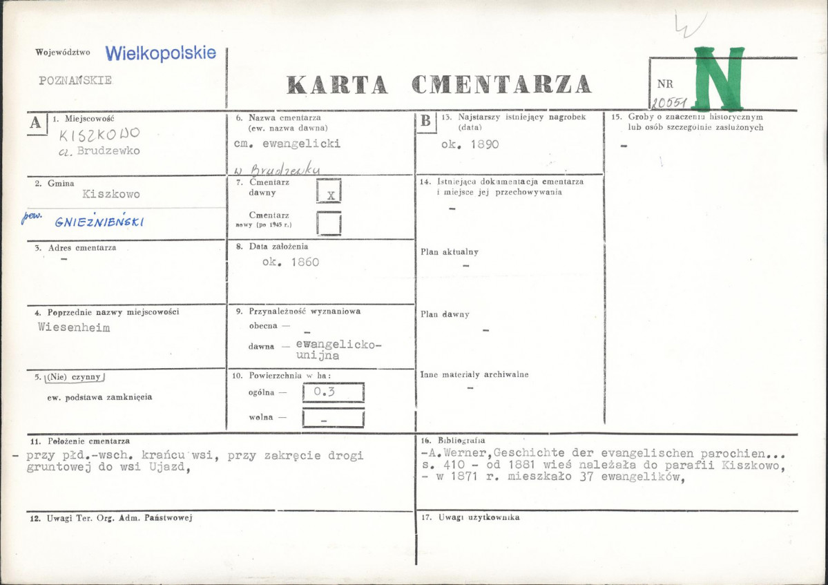 Karta cmentarza, skan nr 1