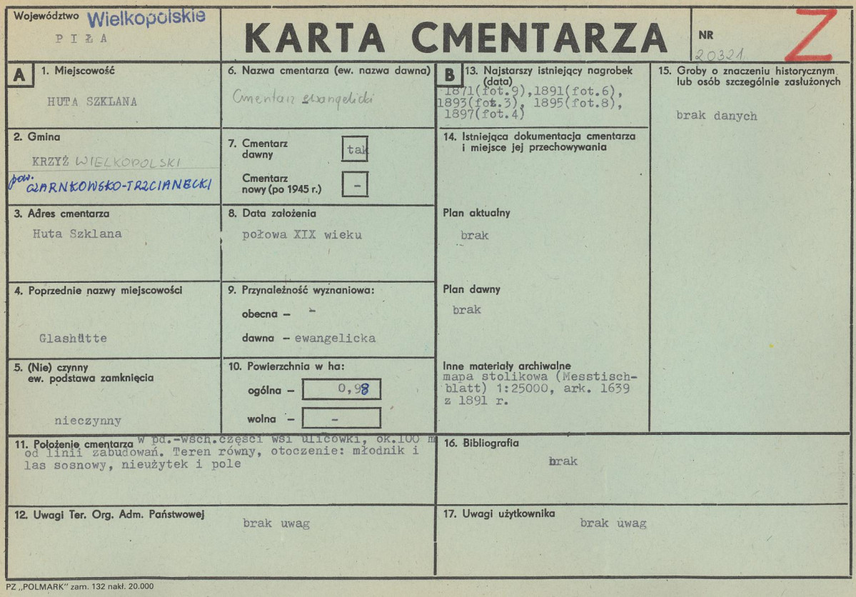 Karta cmentarza, skan nr 1