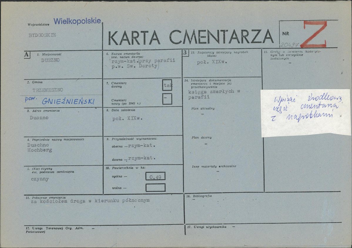Karta cmentarza, skan nr 1