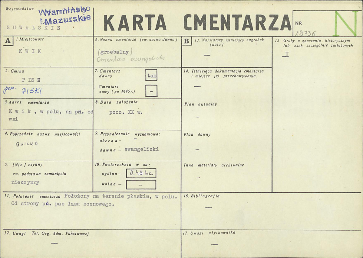 Karta cmentarza, skan nr 1