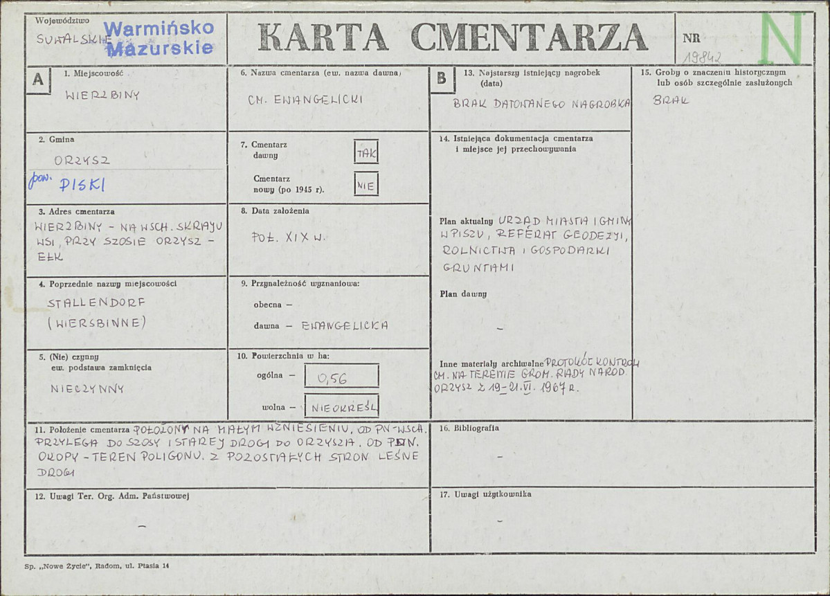 Karta cmentarza, skan nr 1
