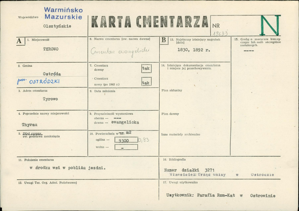 Karta cmentarza, skan nr 1