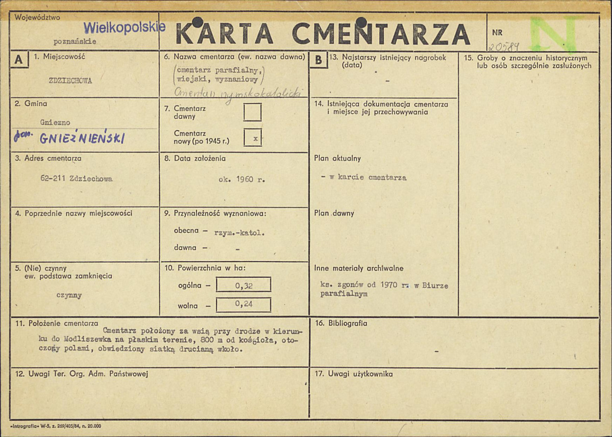 Karta cmentarza, skan nr 1