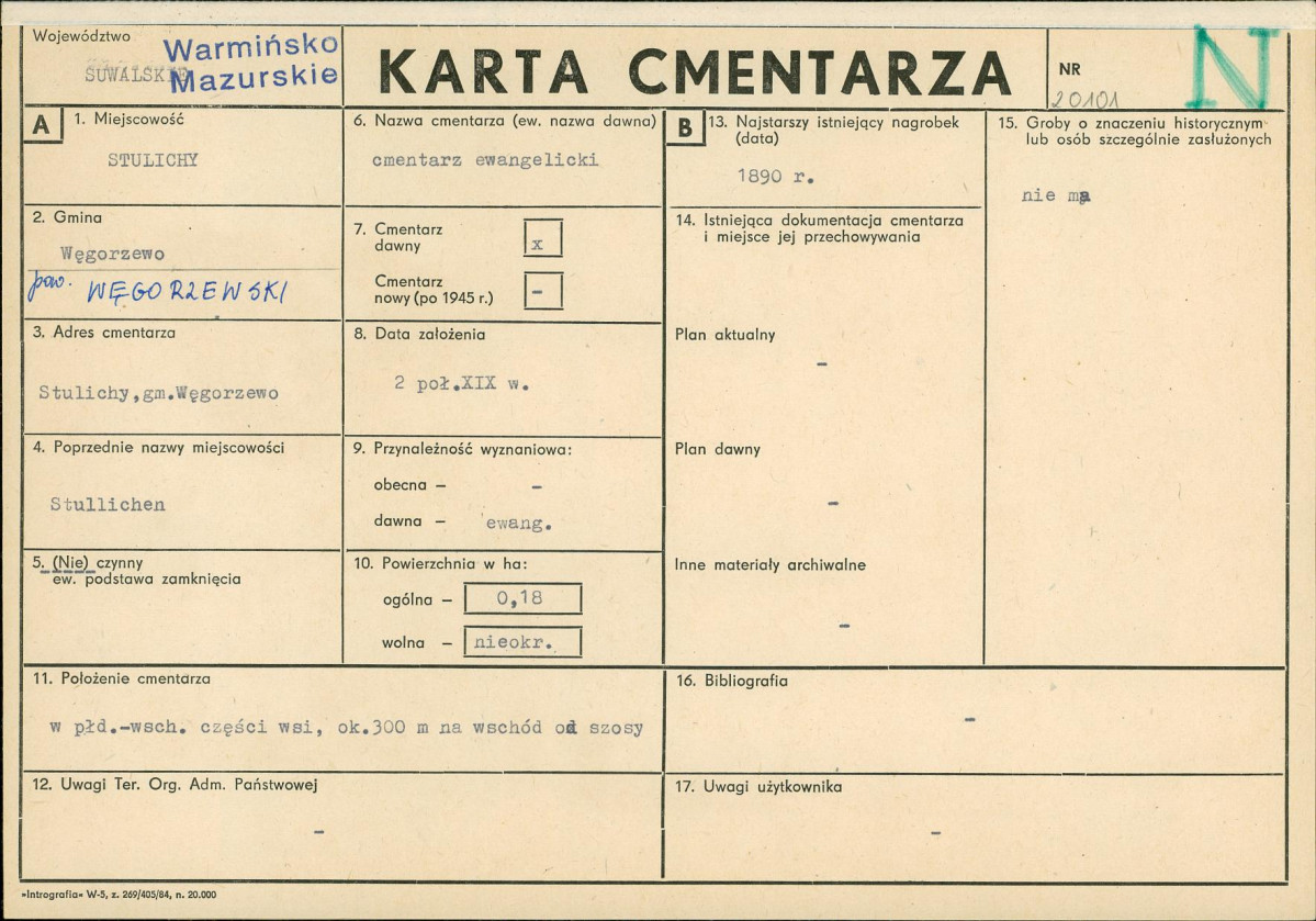 Karta cmentarza, skan nr 1