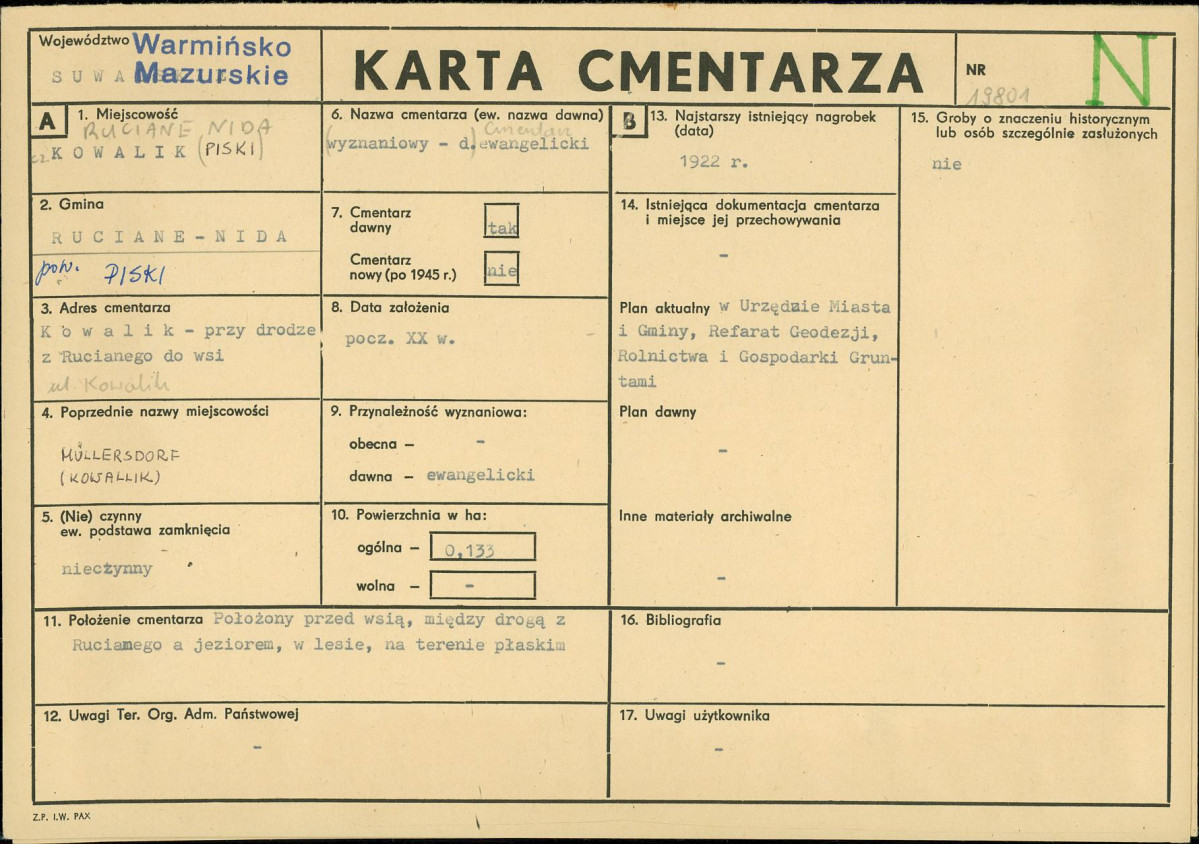 Karta cmentarza, skan nr 1