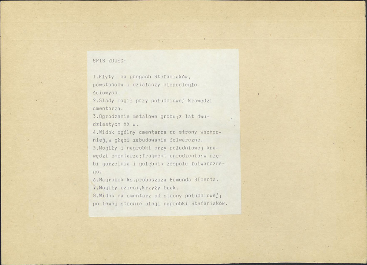 Karta cmentarza, skan nr 6