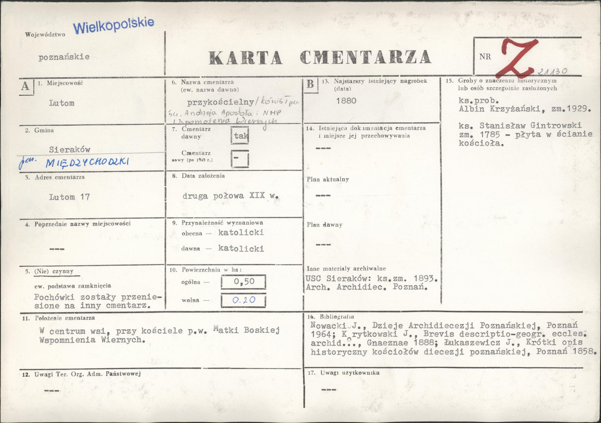 Karta cmentarza, skan nr 1