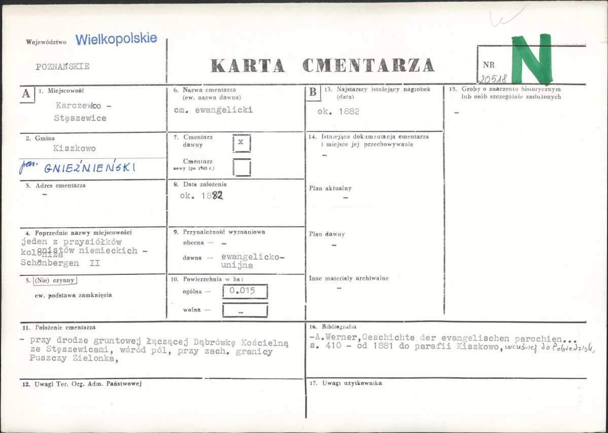 Karta cmentarza, skan nr 1
