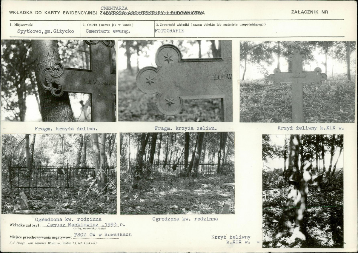 Karta cmentarza, skan nr 6