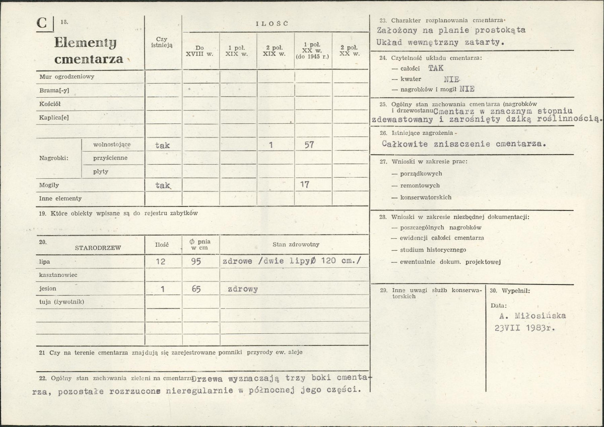 Karta cmentarza, skan nr 2