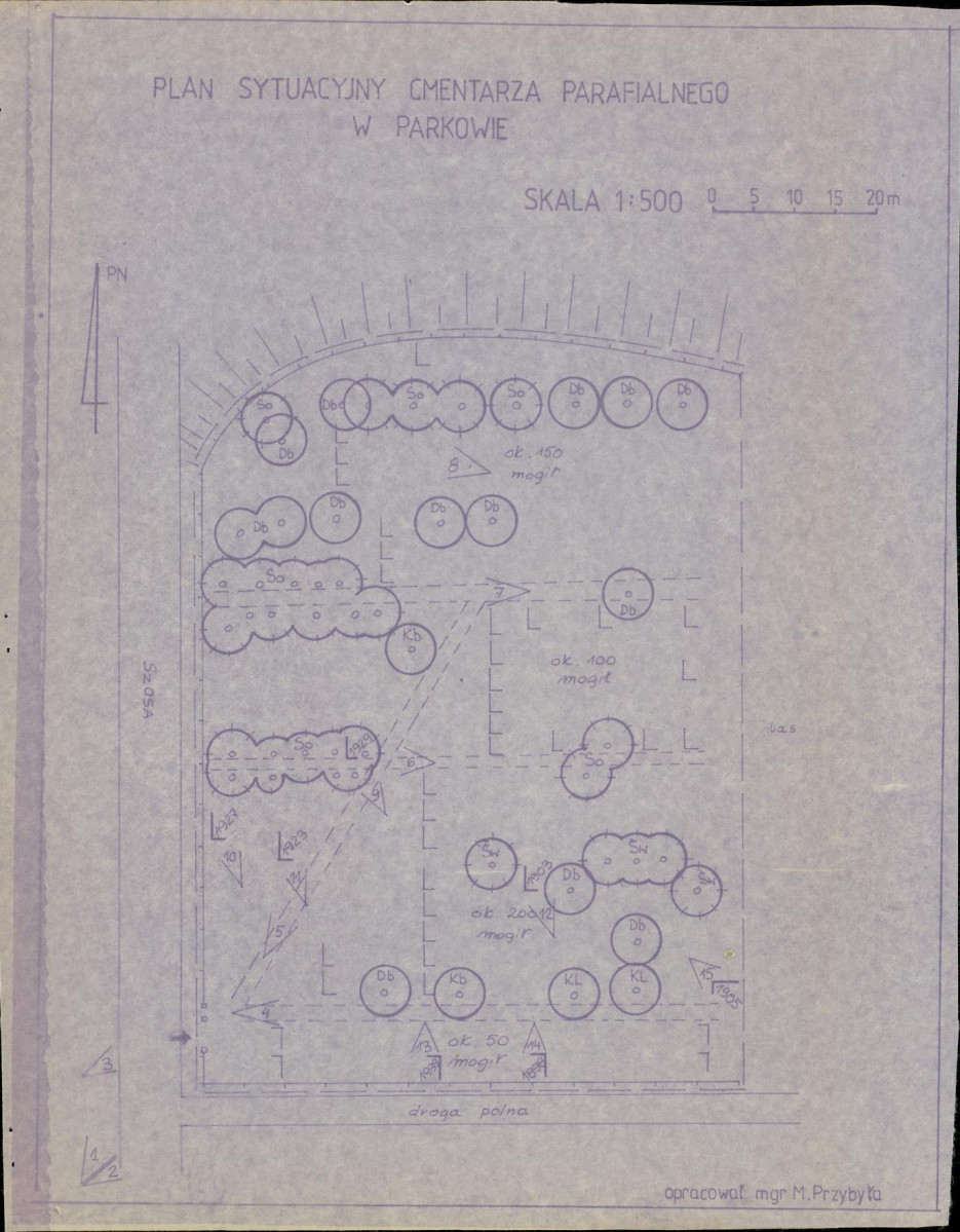 Karta cmentarza, skan nr 9