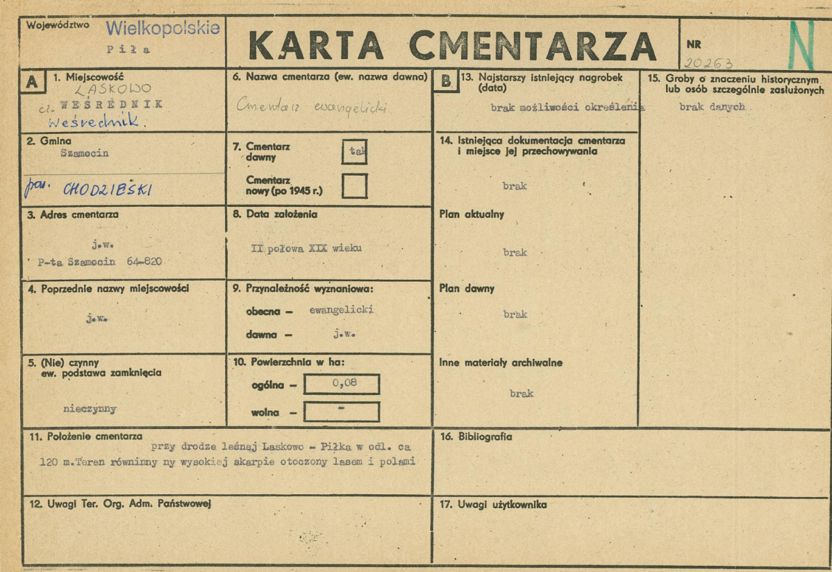 Karta cmentarza, skan nr 1