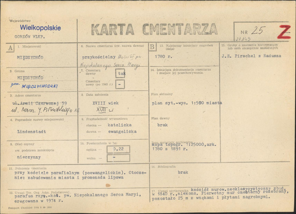 Karta cmentarza, skan nr 1